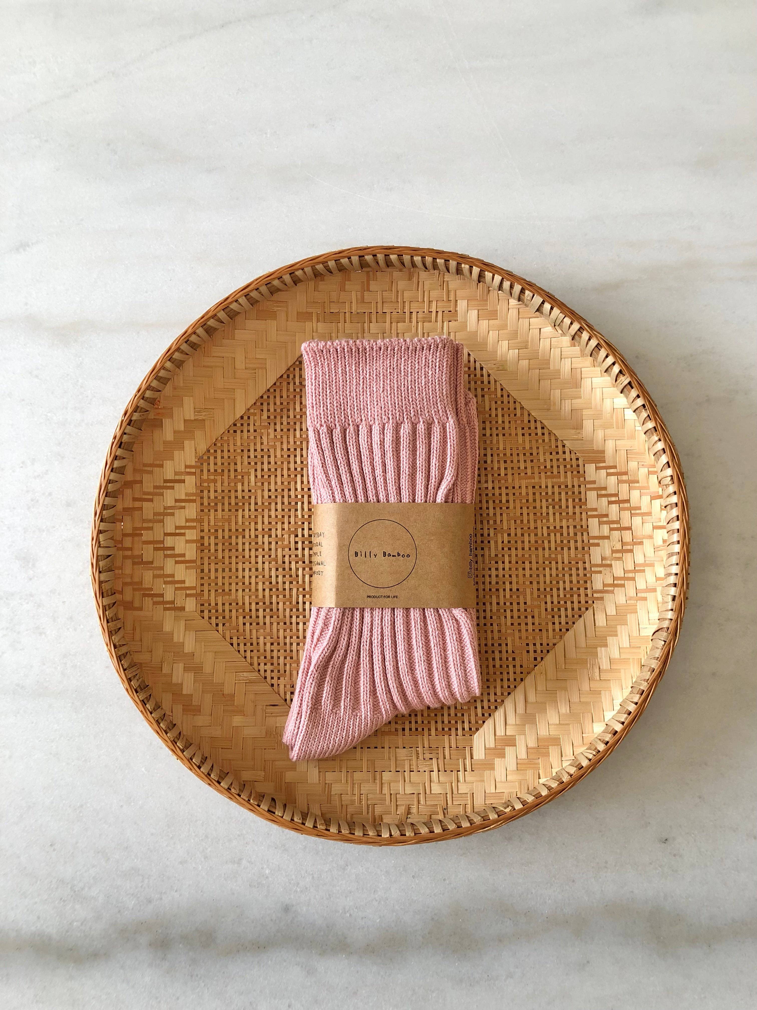 Billy Bamboo - Wholesale Socks - Unisex - RIBBED COTTON HIGH SOCKS - pastel0