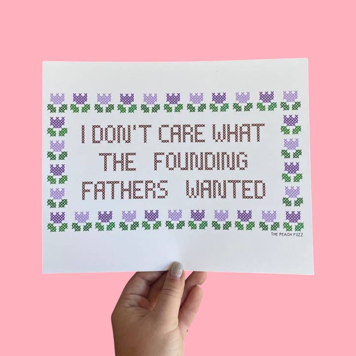 The Peach Fuzz - Wholesale Art Print - Founding Fathers Print