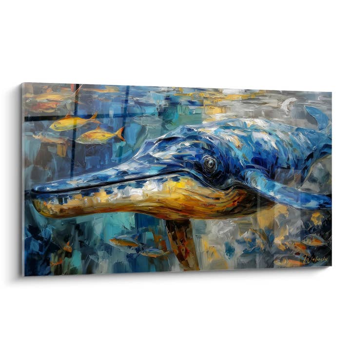 Tableau Baleine Basilosaurus - Odyssée Abyssale - édition Basilosaurus pour la vente par Walensky