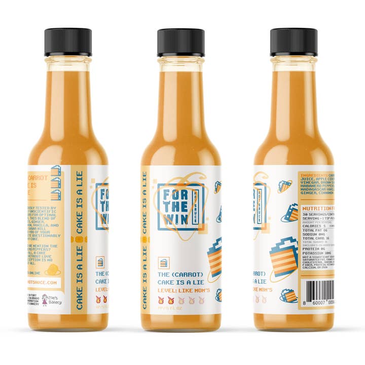 FTW Hot Sauce - Wholesale Hot Sauce - The (Carrot)Cake Is A Lie Habanero Carrot Ginger Hot Sauce2