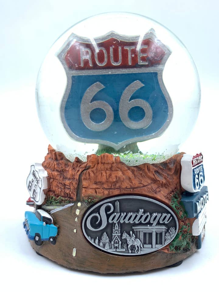 65mm Route 66 Water Globe for wholesale by ZIZO USA INC