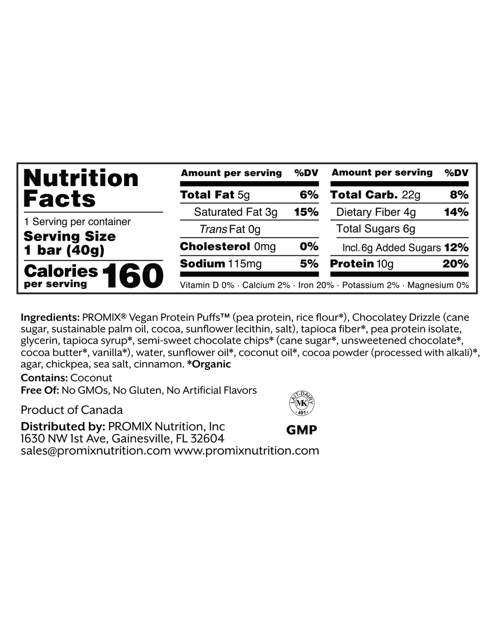 Promix - Wholesale Snack Bar - Vegan Cereal Bars5