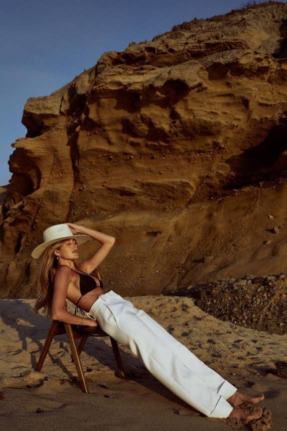 Olive & Pique - Wholesale Straw Hat - Women's - SIMONE Structured Straw Flat Brim Rancher Hat, Adjustable 6