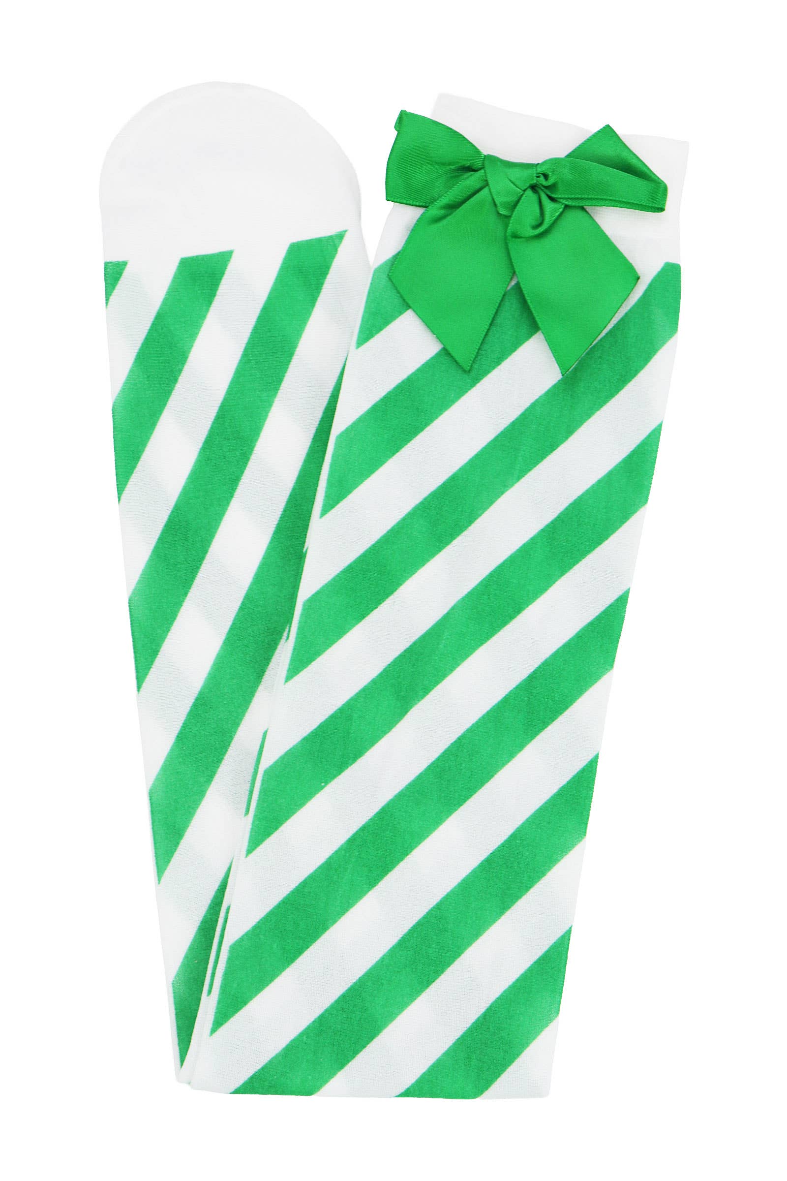 ASSORTED Christmas Santa Girl Stripe OTK Sock Tights for wholesale on Faire14