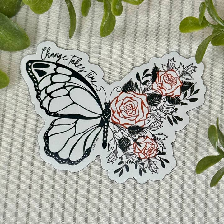 Change takes time Magnet for wholesale by Createmerchco