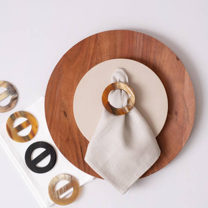 MAADILI COLLECTIVE - Wholesale Napkin Ring - Horn Scarf Buckle & Napkin Ring4