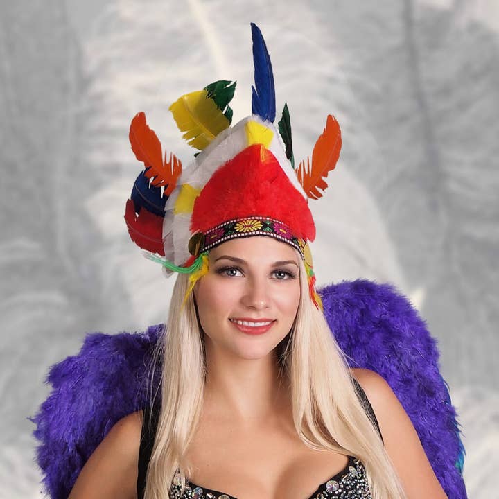 70003 - Feather Headdress for wholesale by Western Fashion