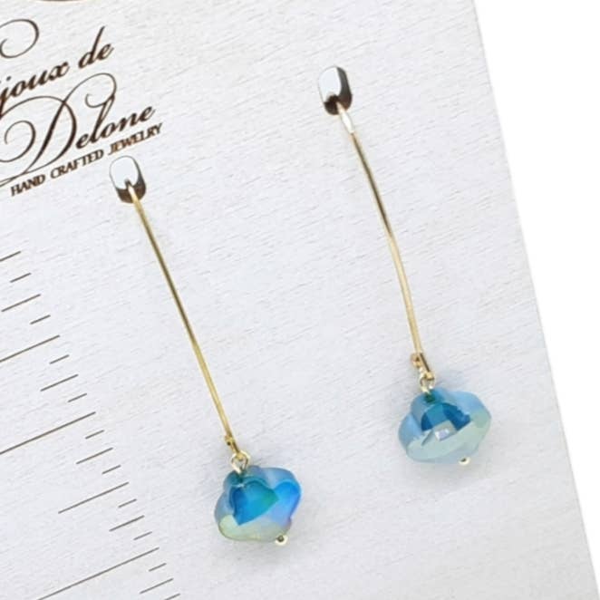 Green Crystal Earrings for wholesale by Bijoux de Delone, LLC