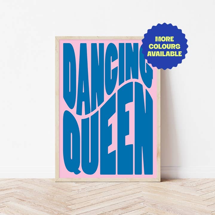 Dancing Queen | Wall Art Print for wholesale by Bored At Work Studio