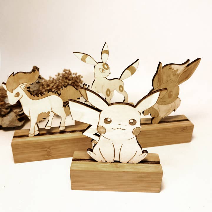 Pokémon Holzstatuette – Geek-Trophäe – Wohnkultur für den Großhandel von Studio Rima