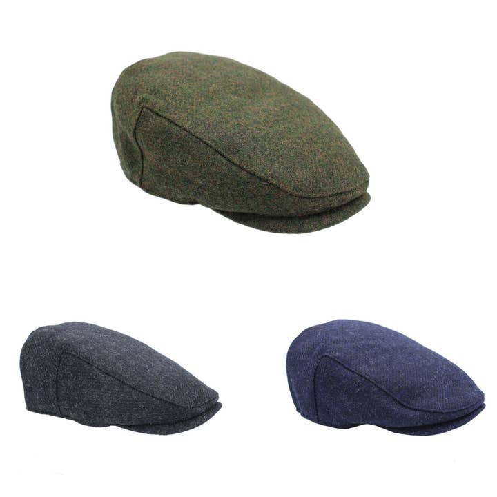 Heather Hats & Accessories - Wholesale Flatcap - Men's - ZH274 Selby Twill Tweed Flat Cap