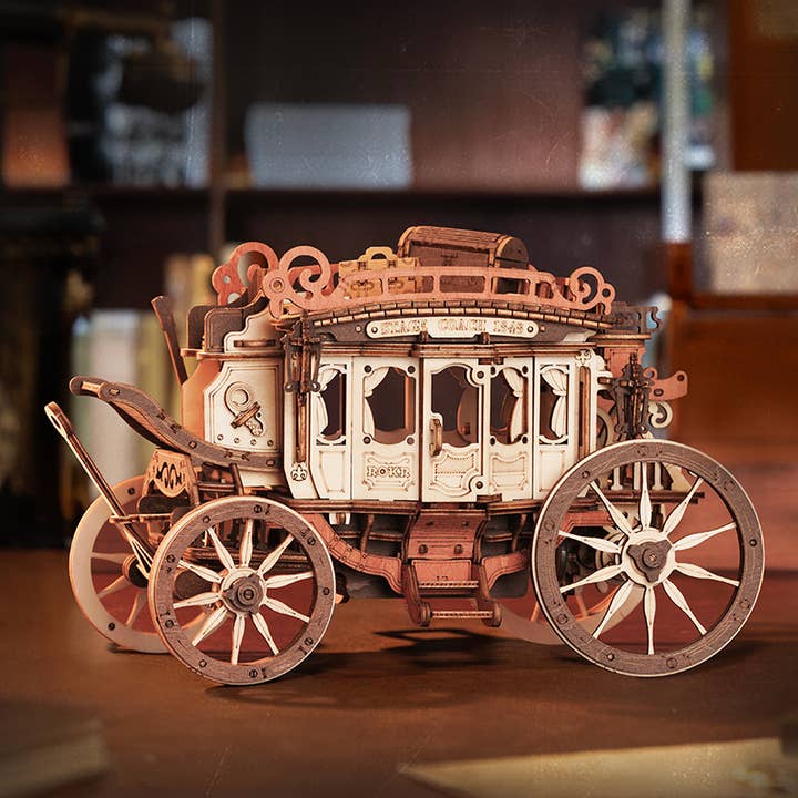 Robotime - Wholesale DIY Craft Kit - AMKA1 Stagecoach ROKR 3D Wooden Puzzles Robotime DIY Crafts3