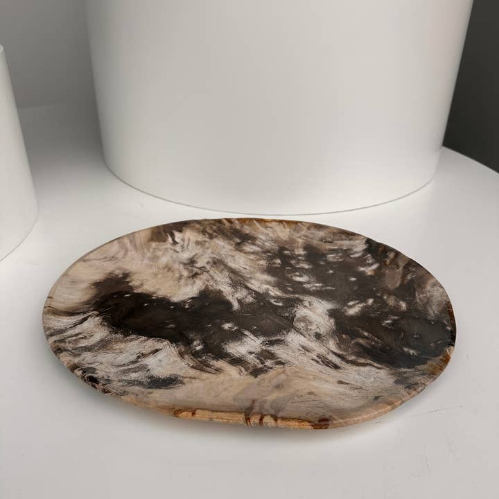 Office Objets - Wholesale Decorative Plate/Dish/Bowl - Very large catchall or dish in petrified wood29