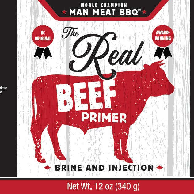 The Real Beef Primer for wholesale by Man Meat BBQ