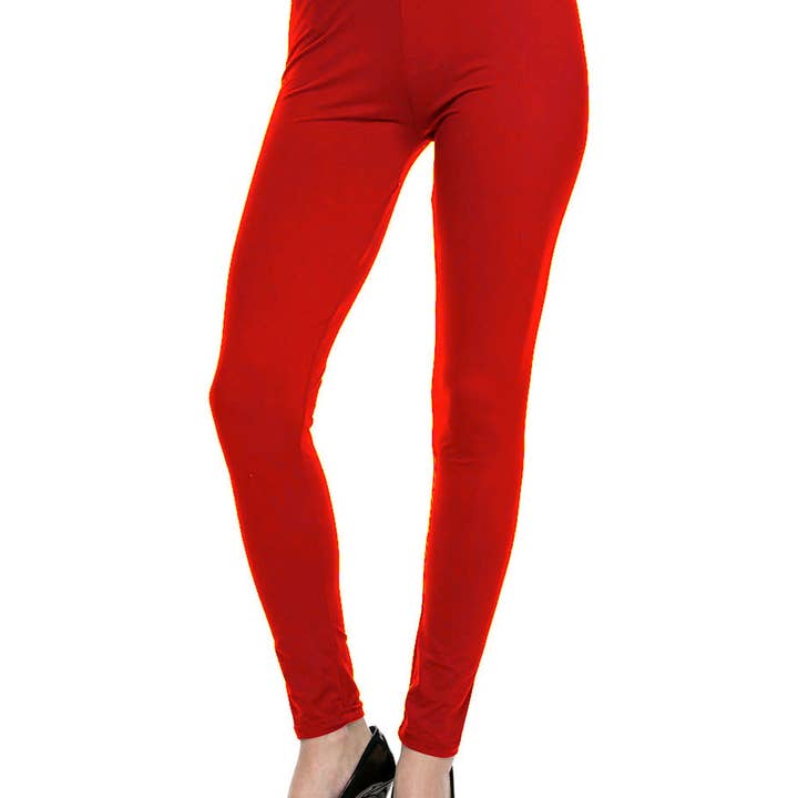 1284 - Leggings (Brushed Fiber Solid Colors) for wholesale by The Magic Scarf Company