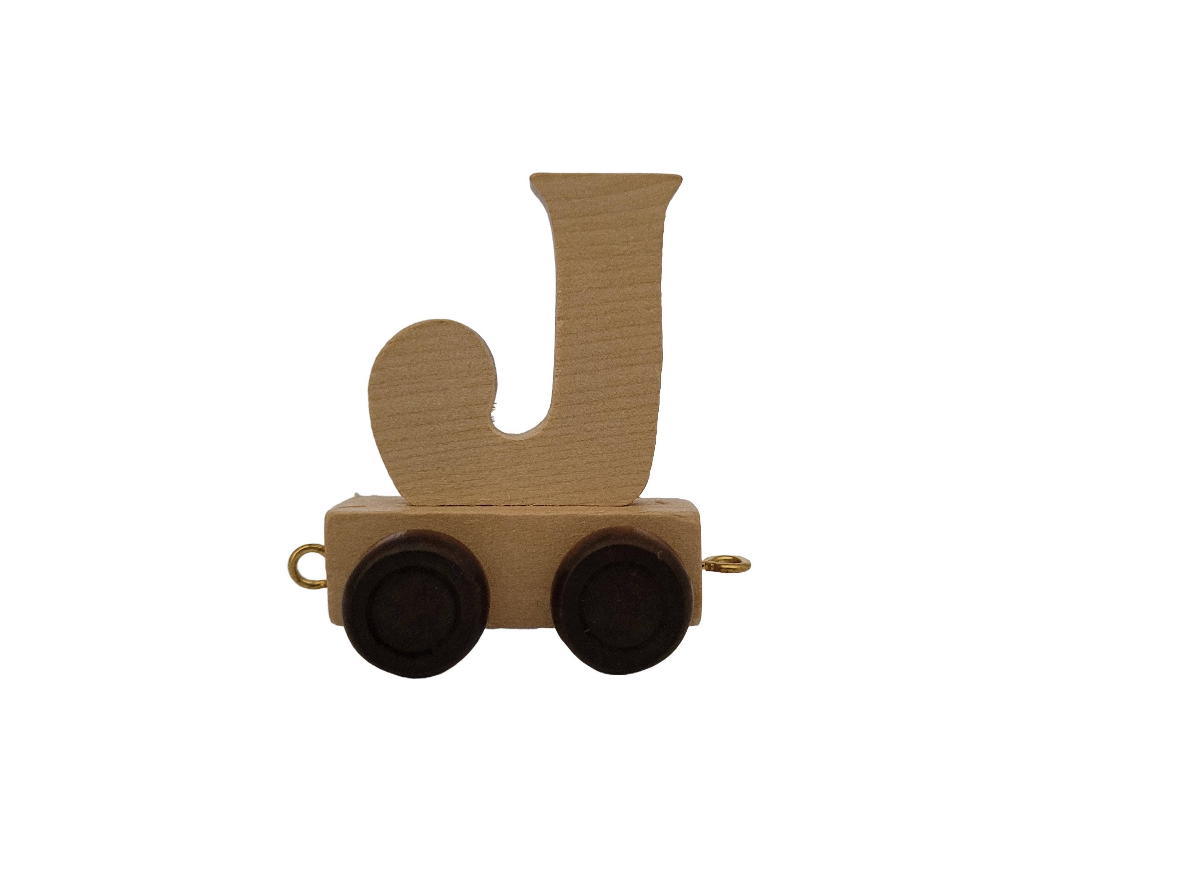Ryan Town Toys & Gifts - Vente Jouet en bois – enfant - Lettres en bois A-Z - Train de prénom pour enfants (naturel)6