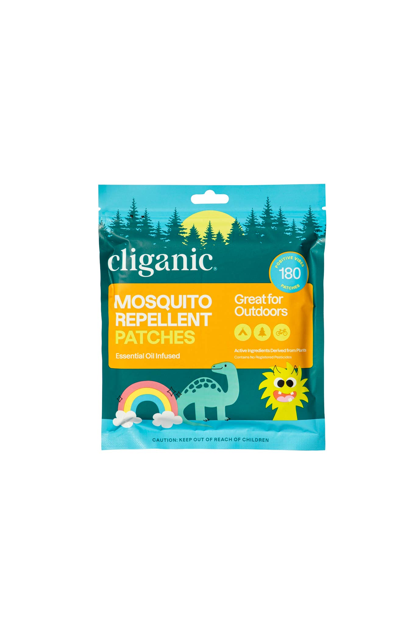 Cliganic - Wholesale Insect Repellent - Mosquito Repellent Patches - Positive Vibes5