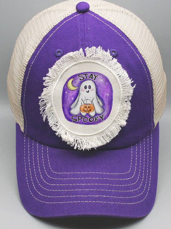 Chapeau d'Halloween Stay Spooky Ghost Pumpkin295224 pour la vente par Cali Boutique Wholesale