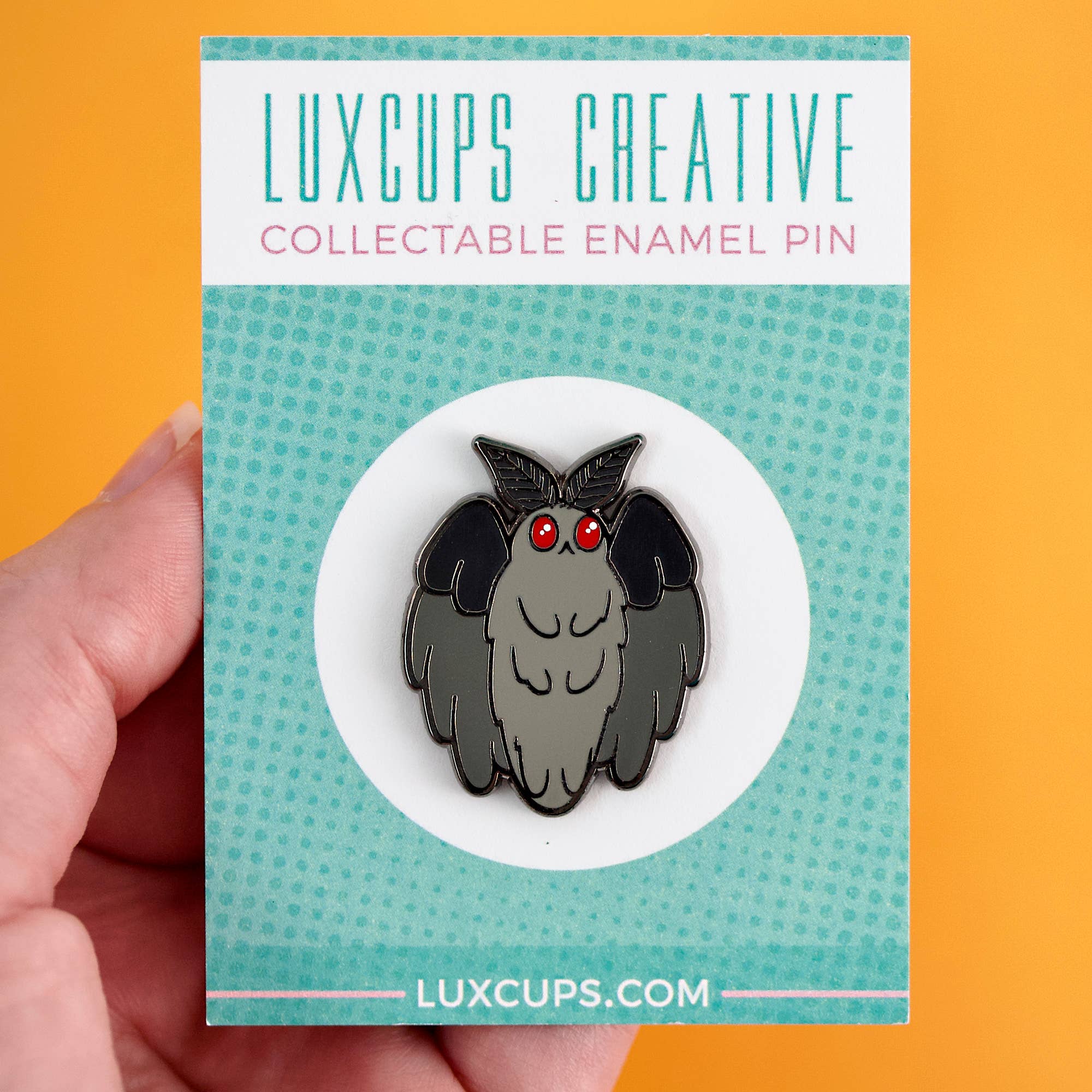 LuxCups Creative - Wholesale Lapel Pin/Button - Mothman Pin4