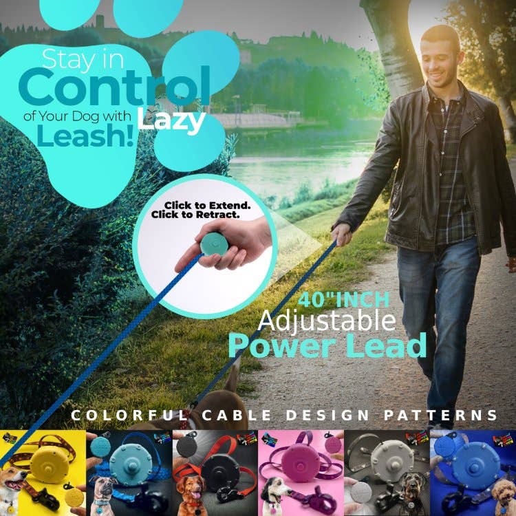 Lazy Leash! – Engroshandel Hundesnor - Hund – Ny og forbedret Lazy Leash! Sikker og nem 2pc strømpakkemix  1