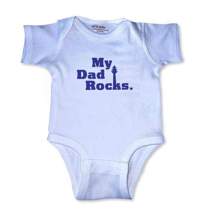 Sol Baby Original My Dad Rocks Bodysuit for wholesale by Sol Baby