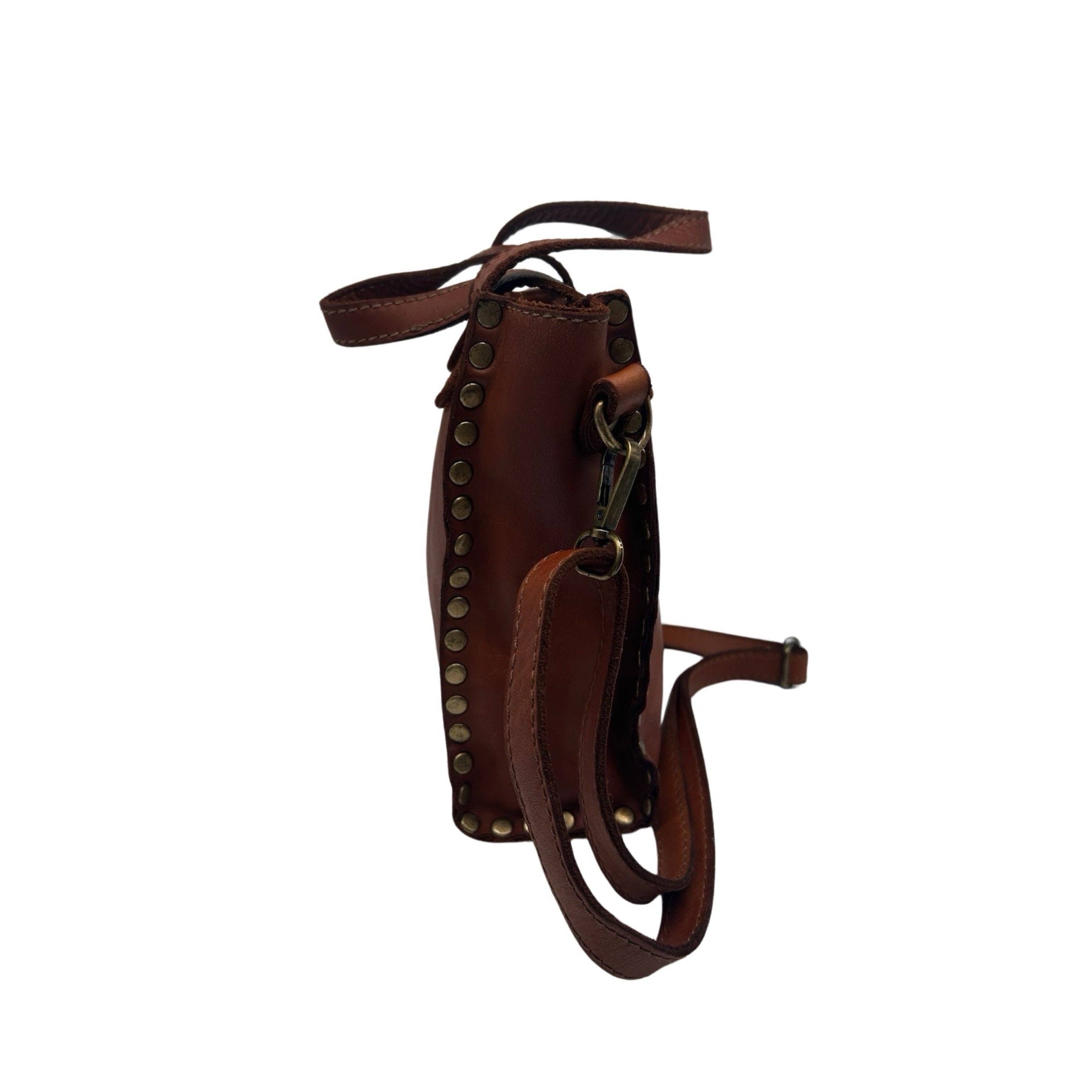 Louisa lee – wholesale Axelremsväska – Dam – DOLORES rivväskt läderhandväska2