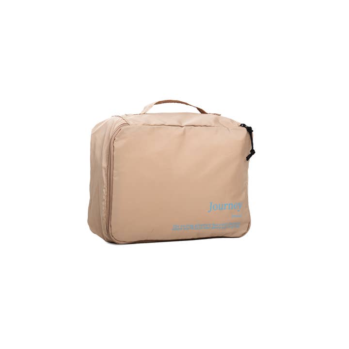 BEIGE JOURNEY SUITCASE ORGANIZER (M) HF for wholesale by Helio Ferretti