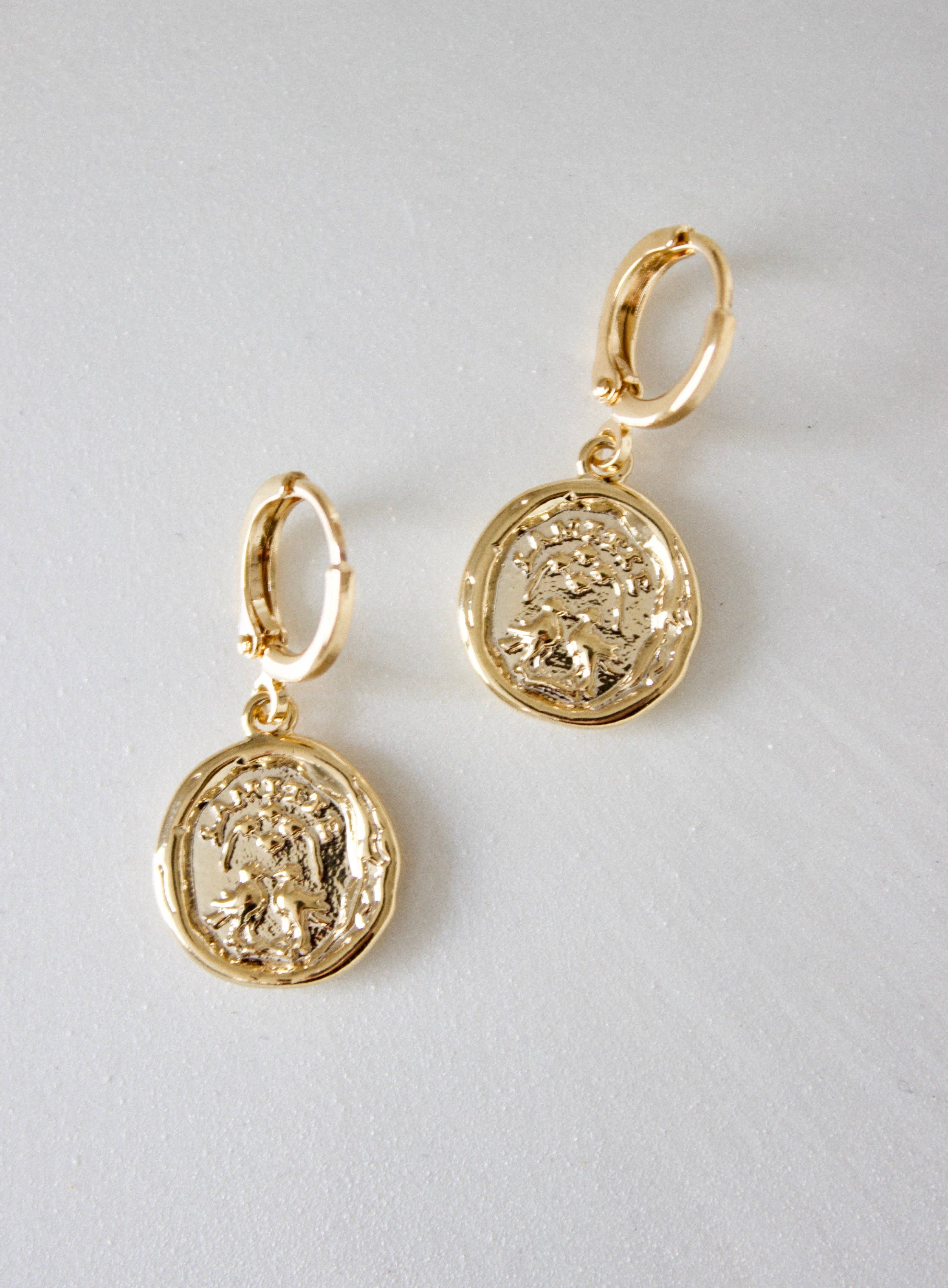 Katie Waltman Jewelry - Wholesale Huggie Earrings - VINTAGE WAX SEAL HUGGIES4