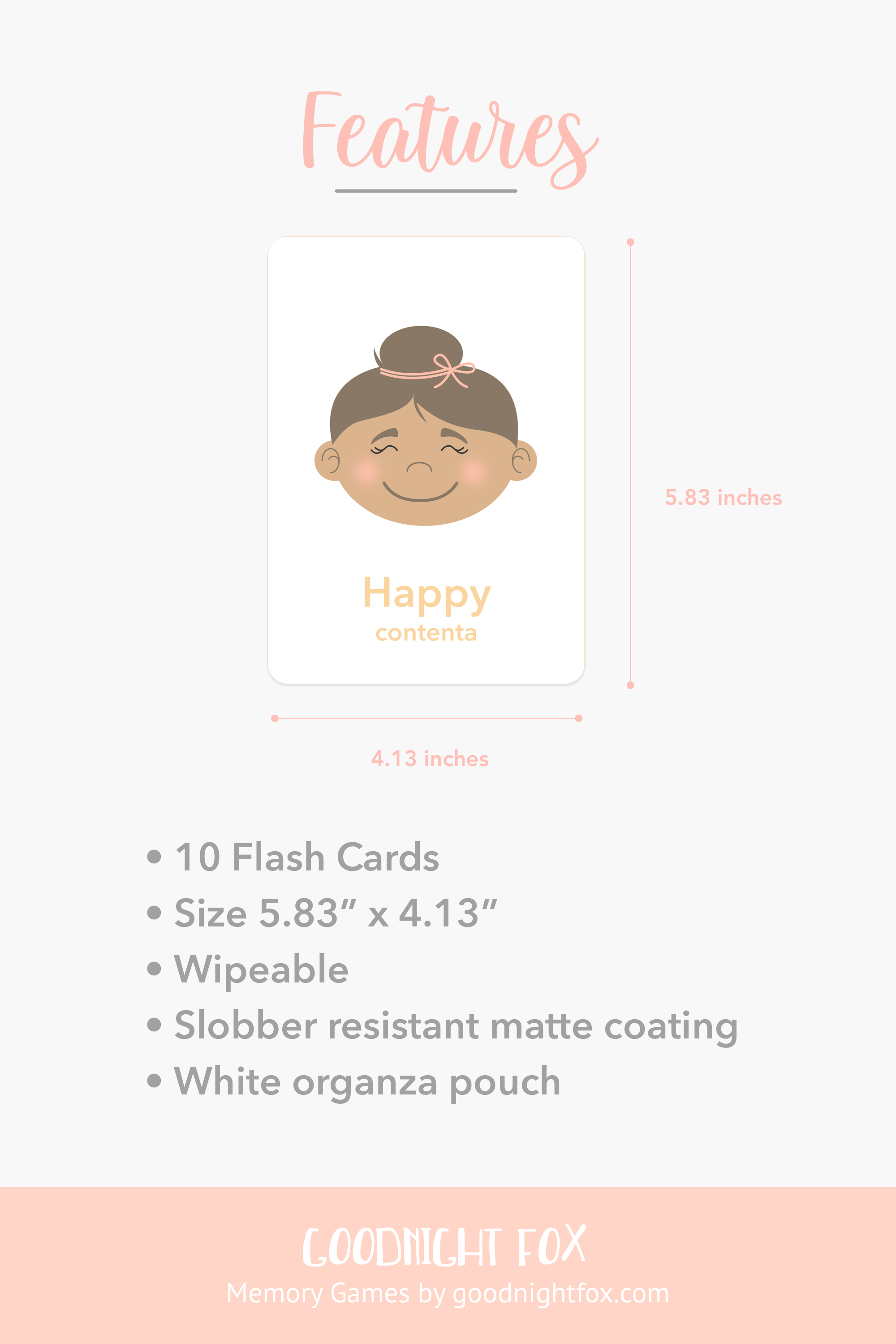 GoodnightFox - Wholesale Learning Cards - Kids & Baby - Emotions Flash Cards2