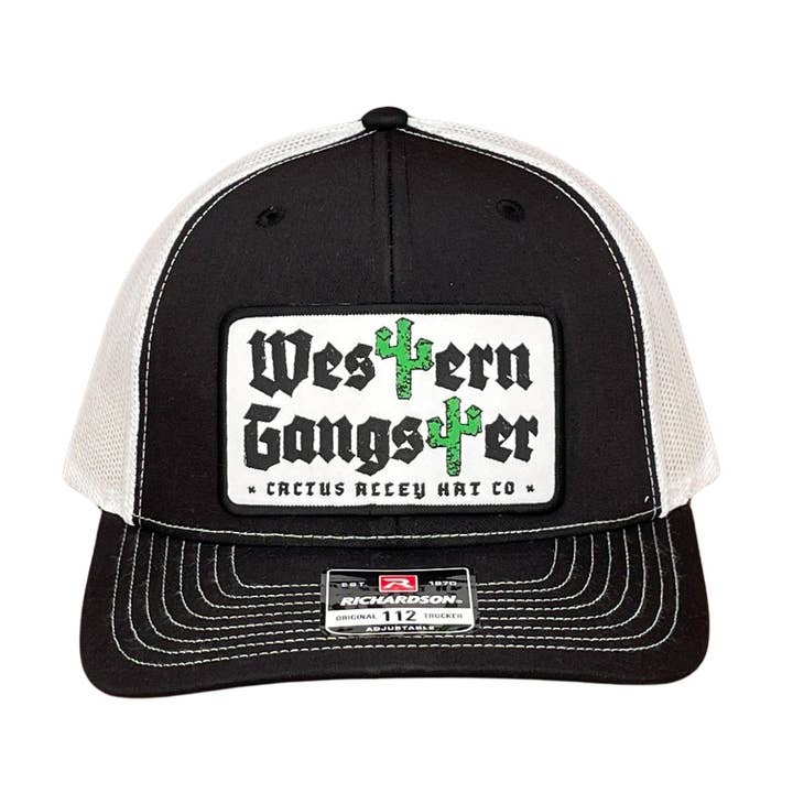 Gorra Snapback de Malla Richardson 112 de Gánster Occidental para venta al por mayor de Cactus Alley Hat Co.