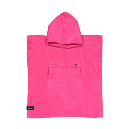 Ericeira Terry Neon Pink Poncho Kinder für den Großhandel von Futah