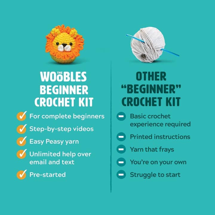 The Woobles - Wholesale Knitting/Crochet Supplies - Miffy Beginner Crochet Kit