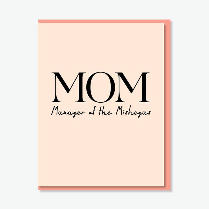 Manager of the Mishegas Card for wholesale by Everyday Yiddish