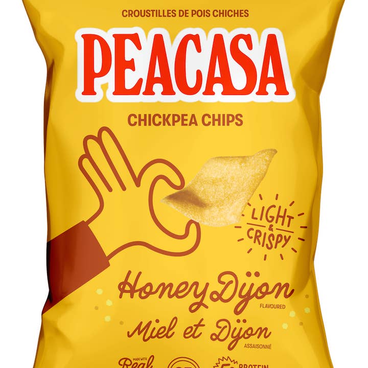 PEACASA - Wholesale Chips - Peacasa Honey Dijon Chickpea Chips Snack Bag 🇨🇦