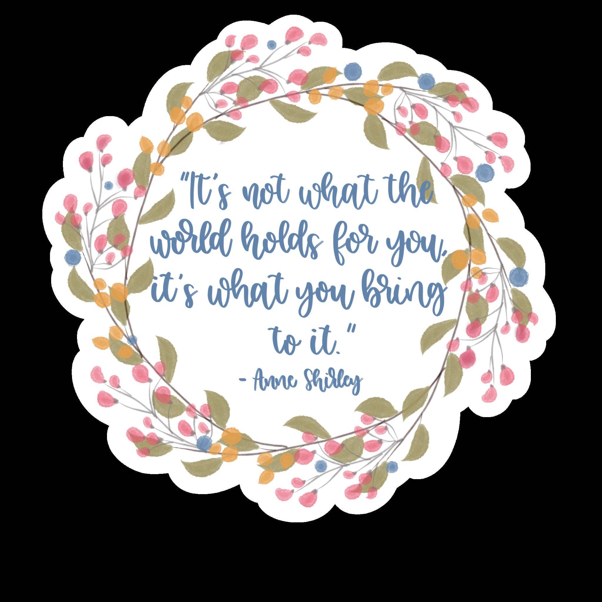 TaleMeCo – Adesivo por atacado – Autocolante Anne of Green Gables - Laminado Transparente2