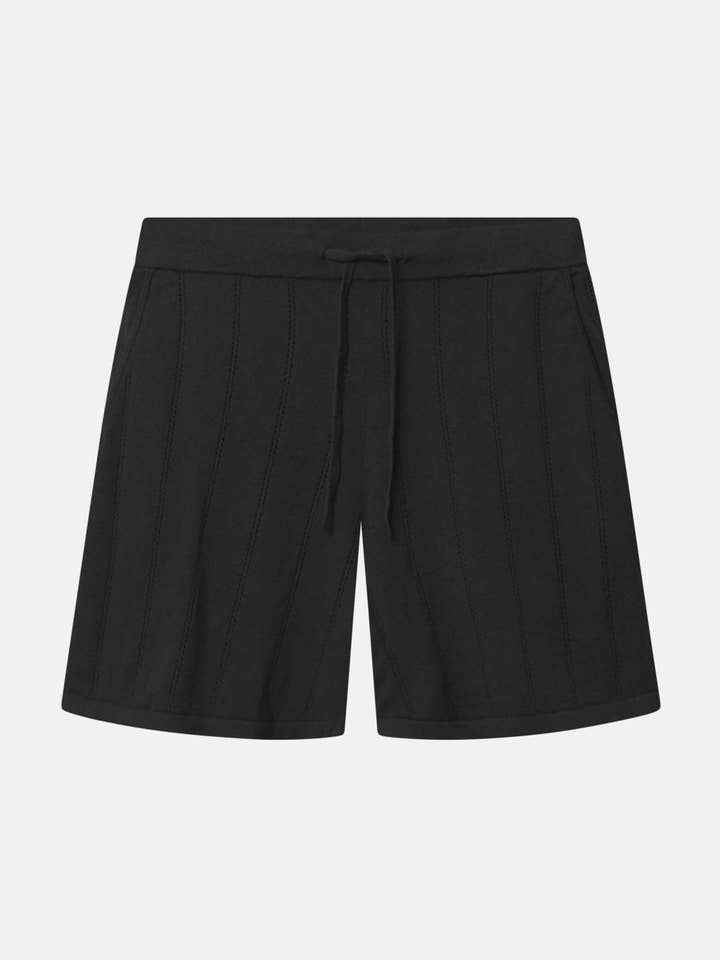 Shorts i linneblandning - Svart för wholesale av COLOURS & SONS