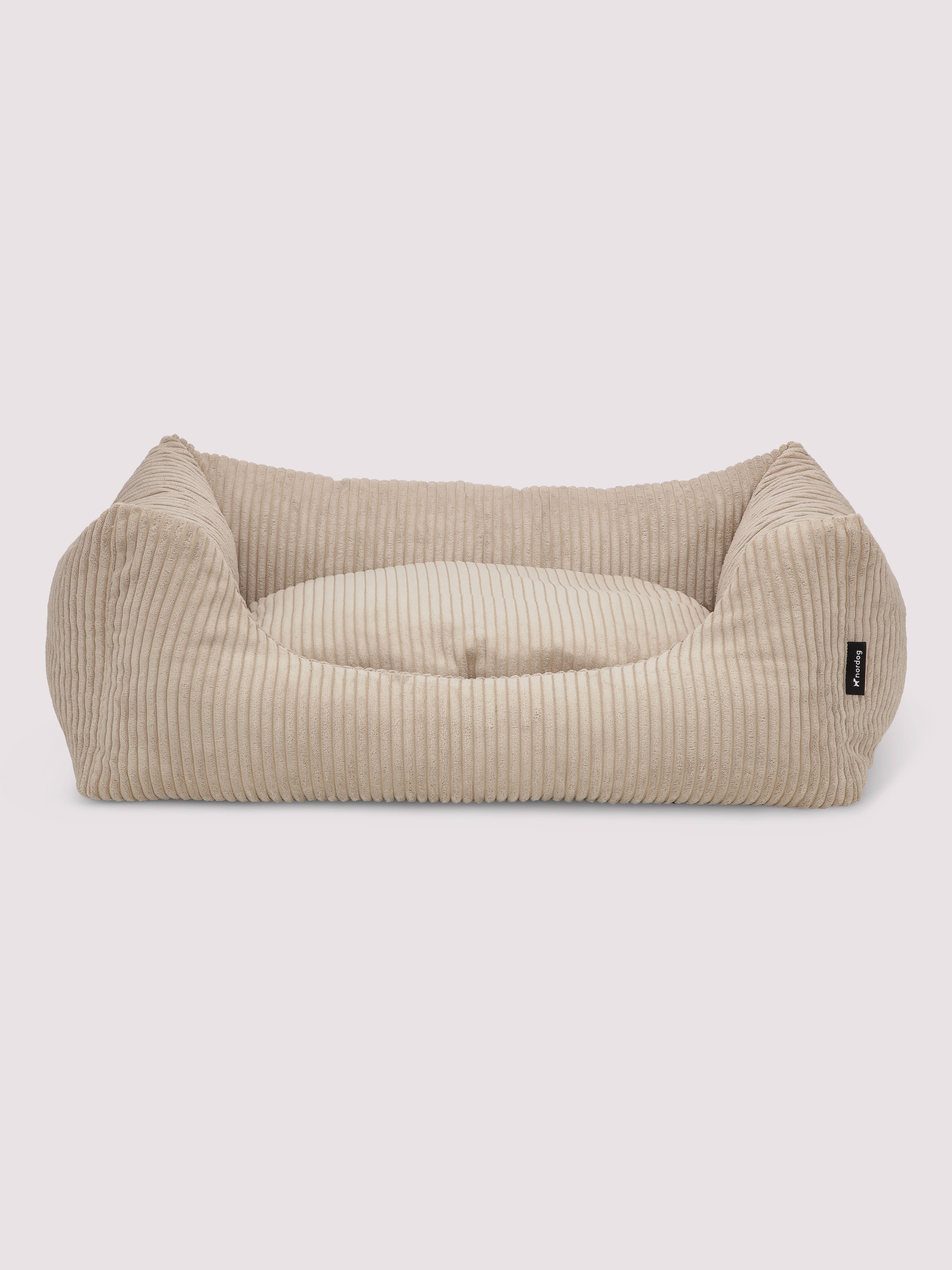 Nordog - Wholesale Pet bed – Dog - OSCAR Velvet Dog Bed Cappuccino