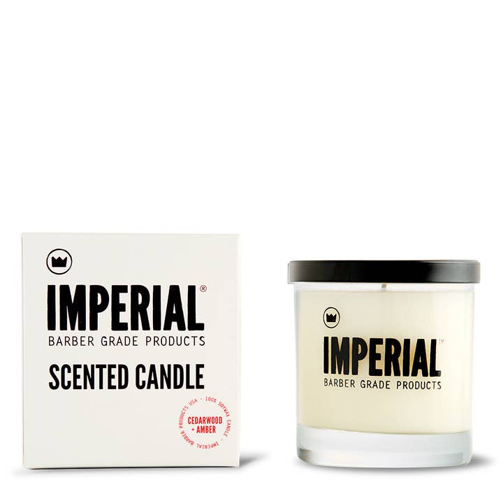 Candela profumata Cedarwood & Amber per la vendita all'ingrosso da parte di Imperial Barber Products