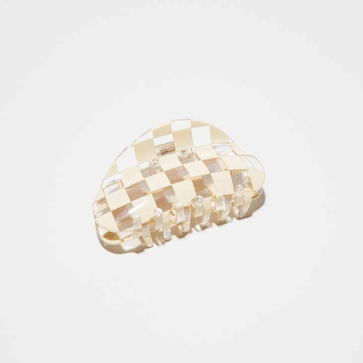 CHUNKS - Wholesale Hair Clip - Women's - Checker Claw in Clear
