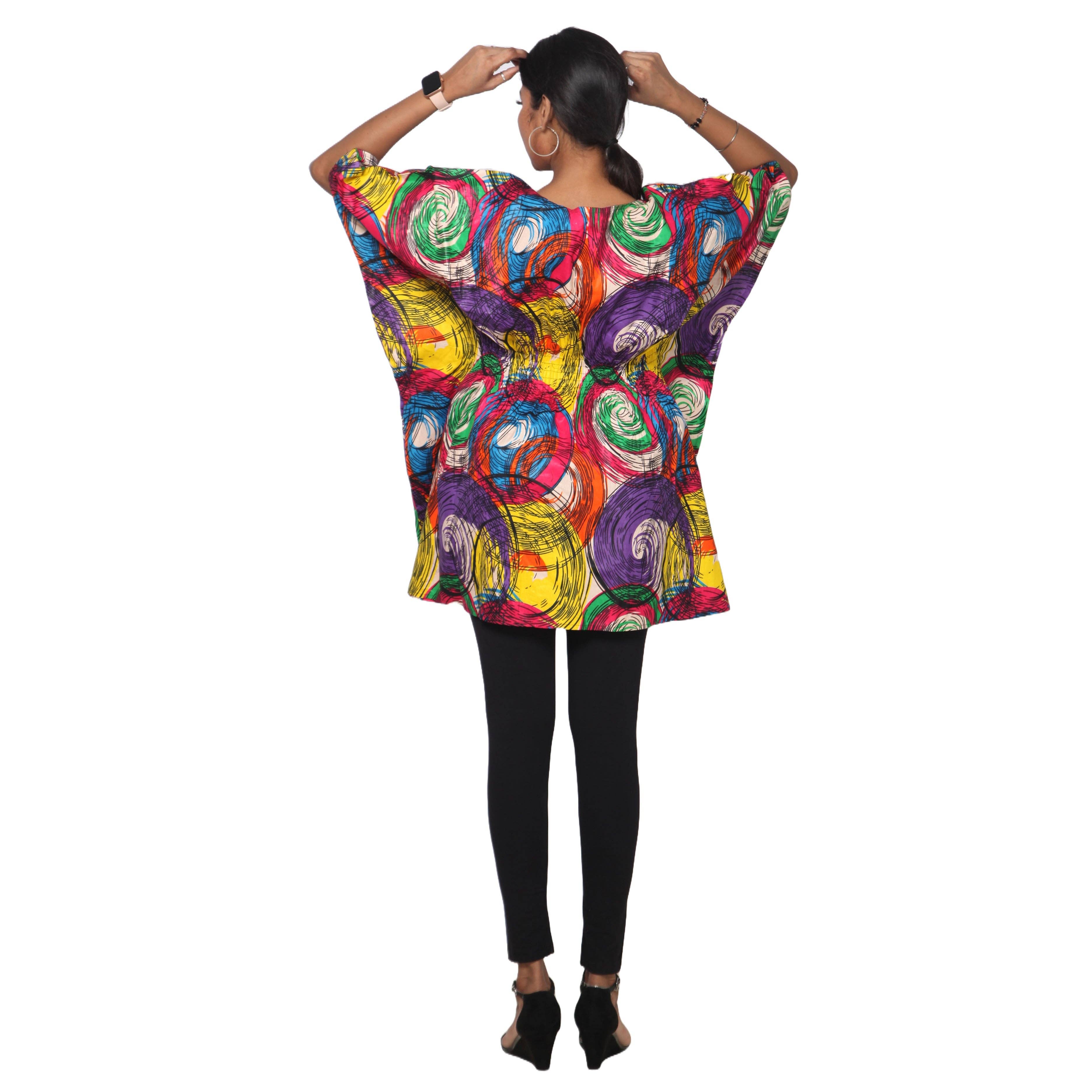 African Stars - Wholesale Kaftan - Women's - Women's Half Kaftan With Elastic Waist -- FI-P1428