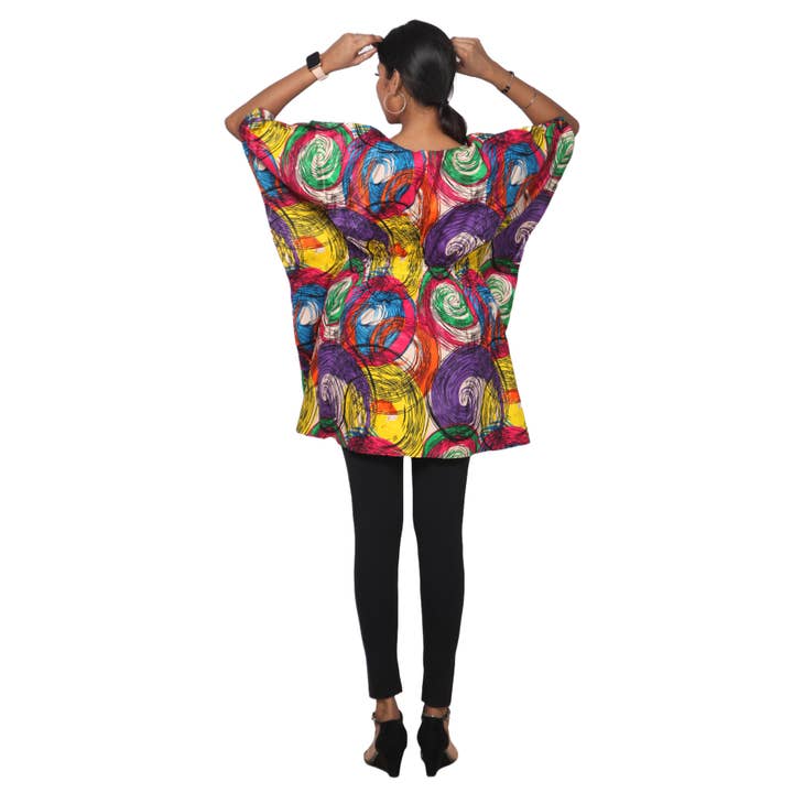 African Stars - Wholesale Kaftan - Women's - Women's Half Kaftan With Elastic Waist -- FI-P1428