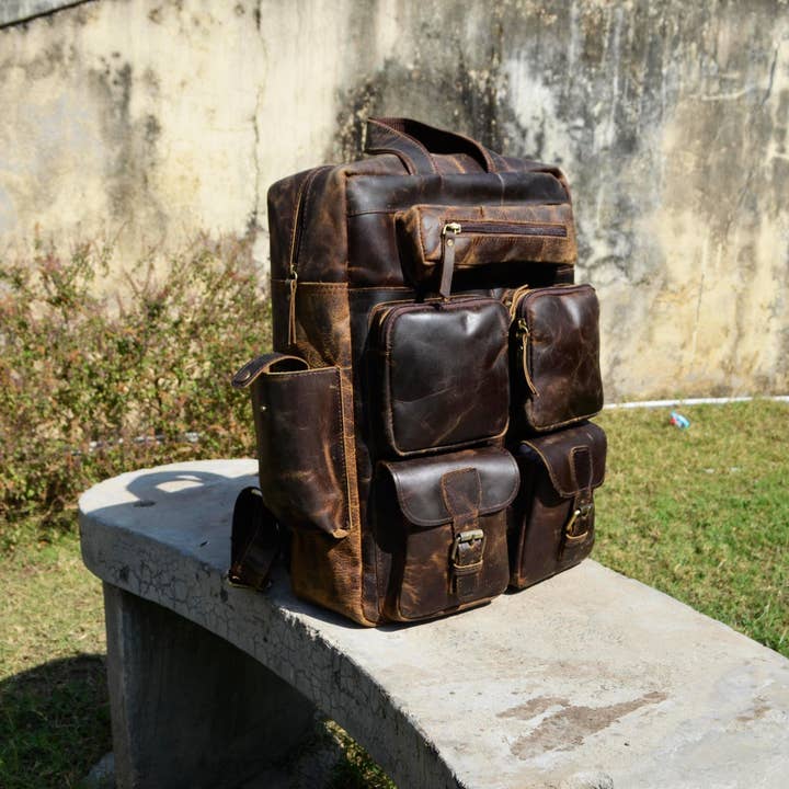 Billion Brothers - Wholesale Backpack - Unisex - Leather Backpack Rucksack Laptop Daypack Everyday Bag 2
