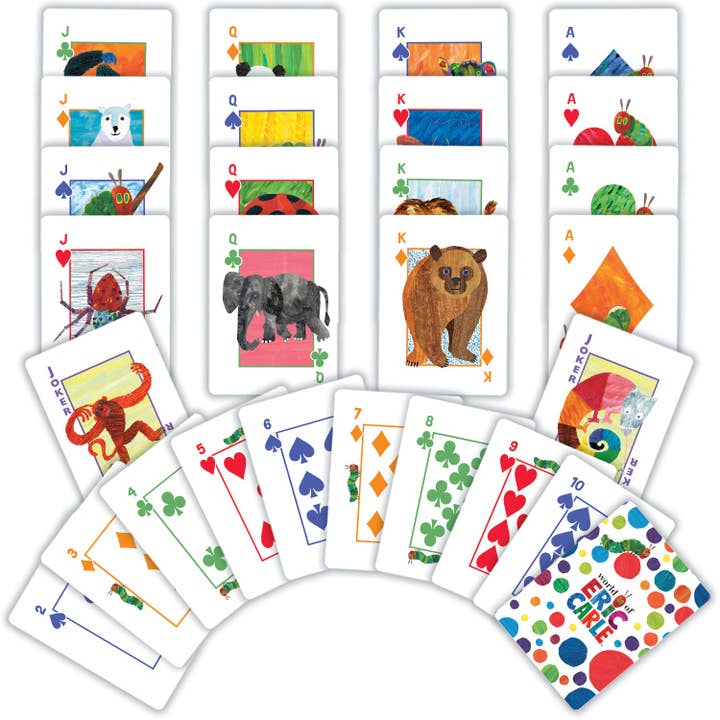 Masterpieces Puzzles - Wholesale Playing Cards - World of Eric Carle Jumbo Playing Cards1