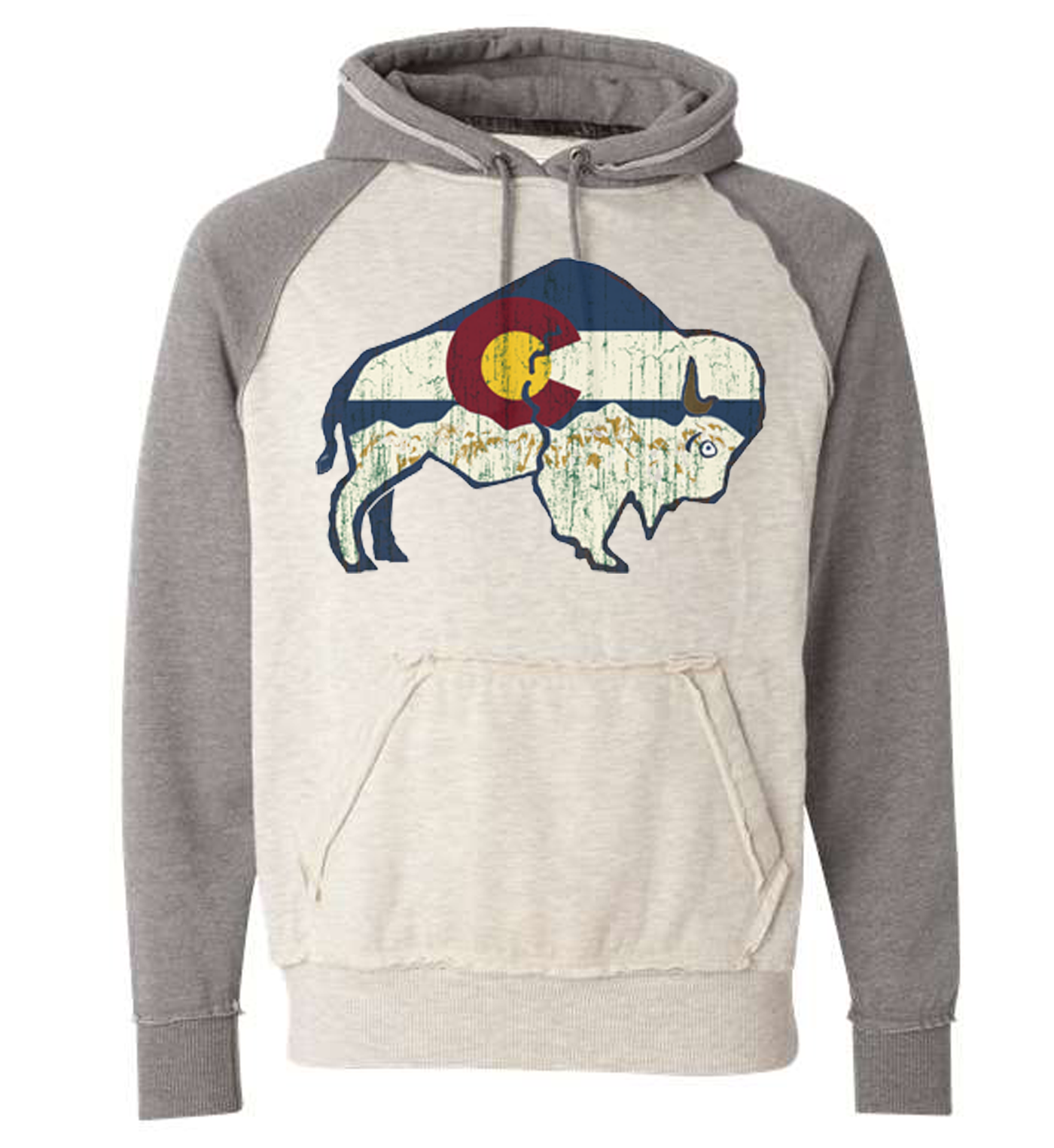 S.L. Revival Co. - Wholesale Hoodie - Unisex - Colorado Buffalo Hippy Hoodie1