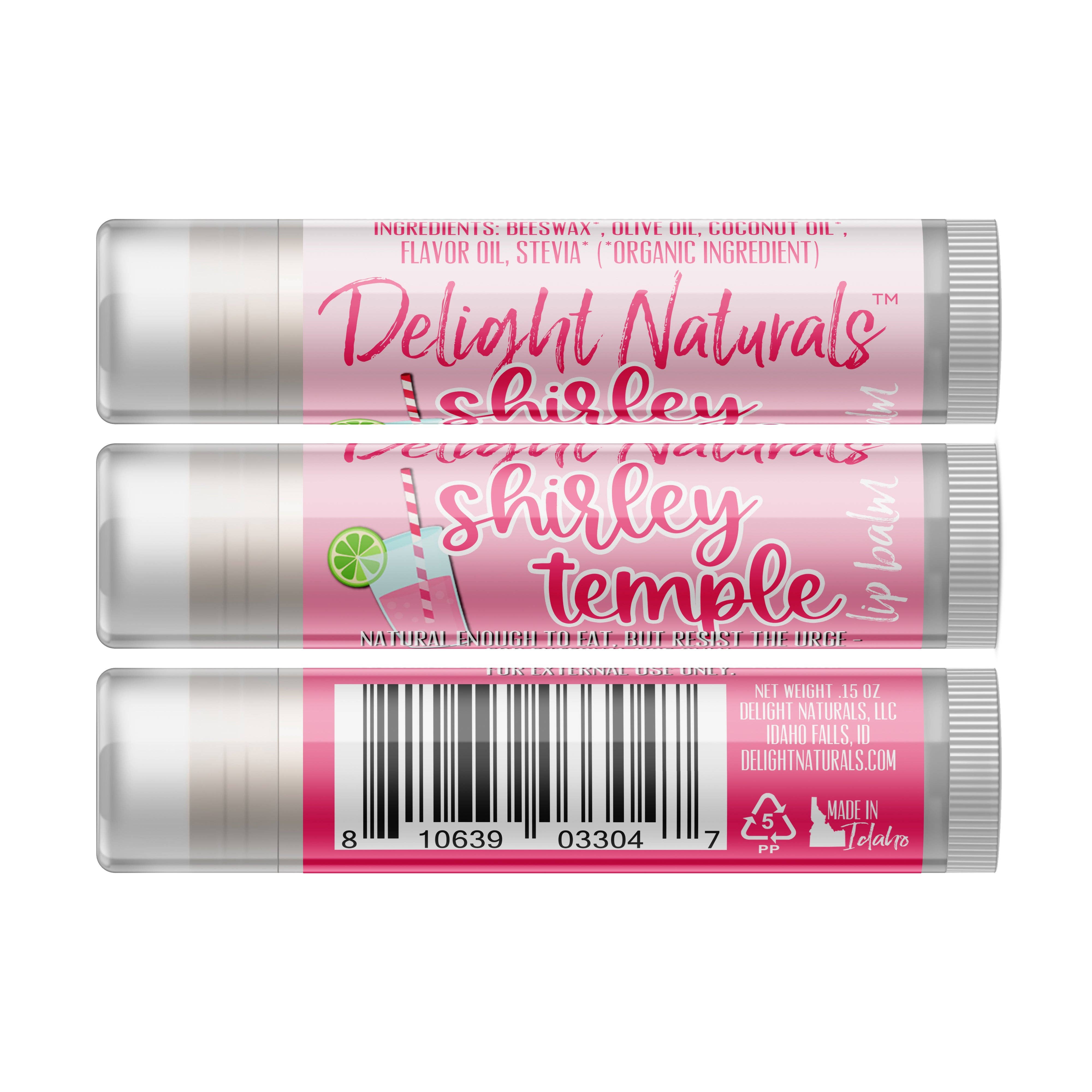 Delight Naturals - Wholesale Lip Balm - Shirley Temple Lip Balm1