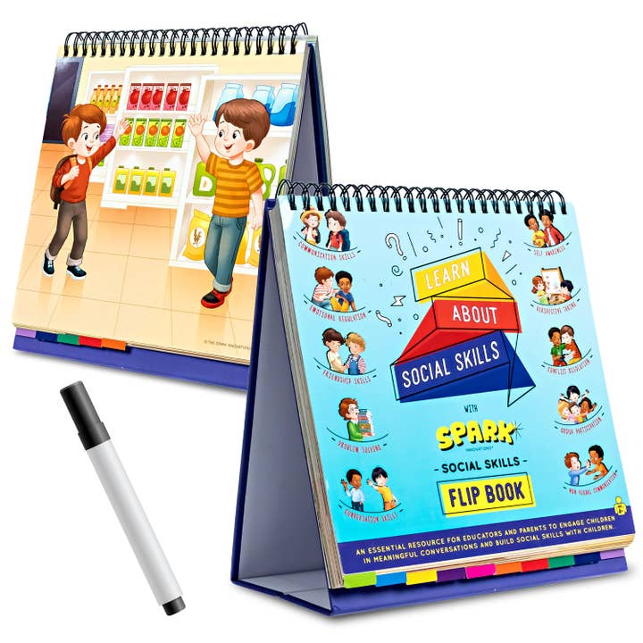 Flipbook delle abilità sociali per la vendita all'ingrosso da parte di Spark Innovations