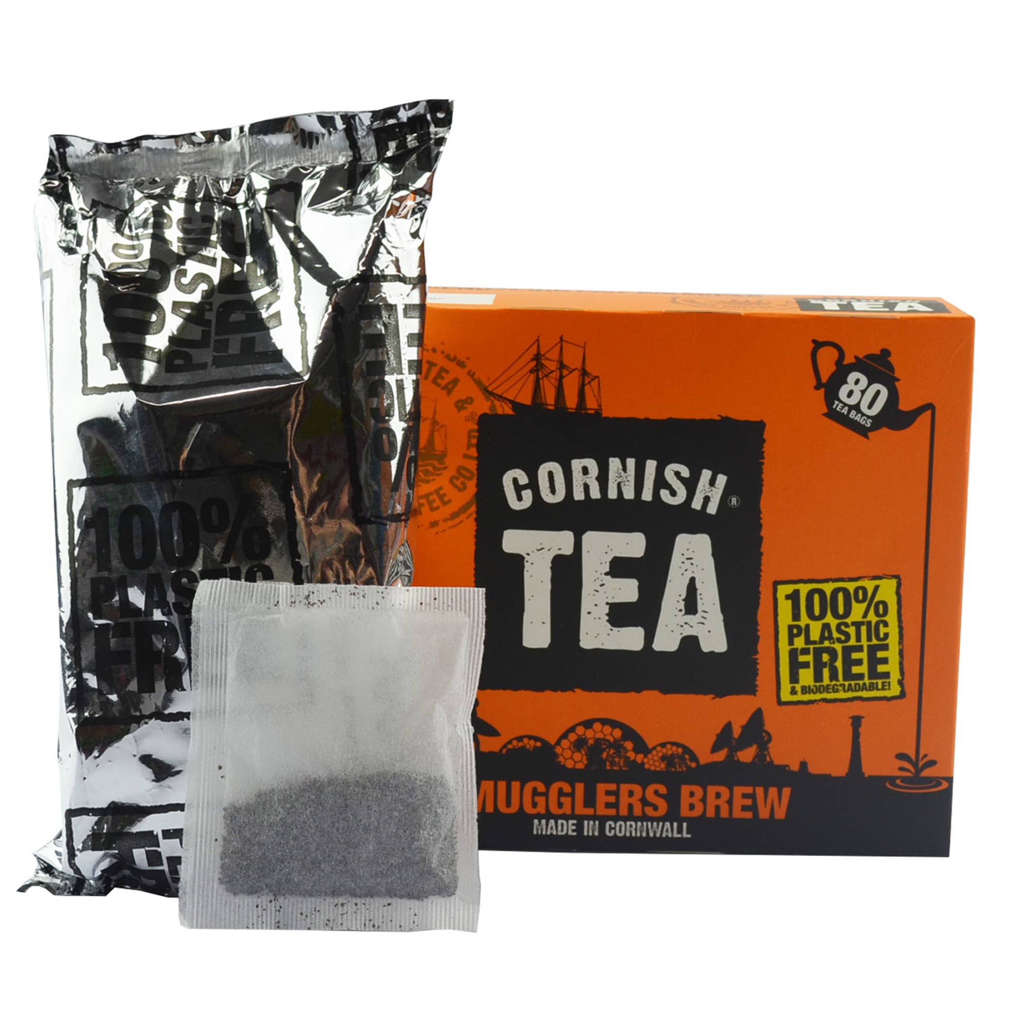 Cornish Tea and Cornish Coffee – wholesale Tea bags – 12x 80 Cornish Tea Smugglers Brew2