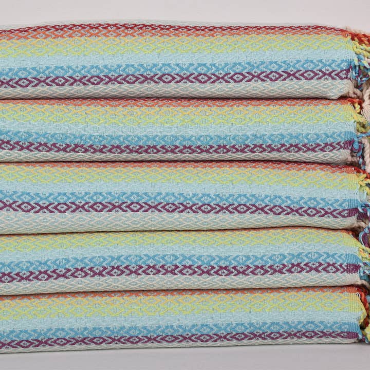 Organic Turkish Towels - Wholesale Beach towel - Wedding Favors, Mint Diamond Towel, Organic Cotton Towel3
