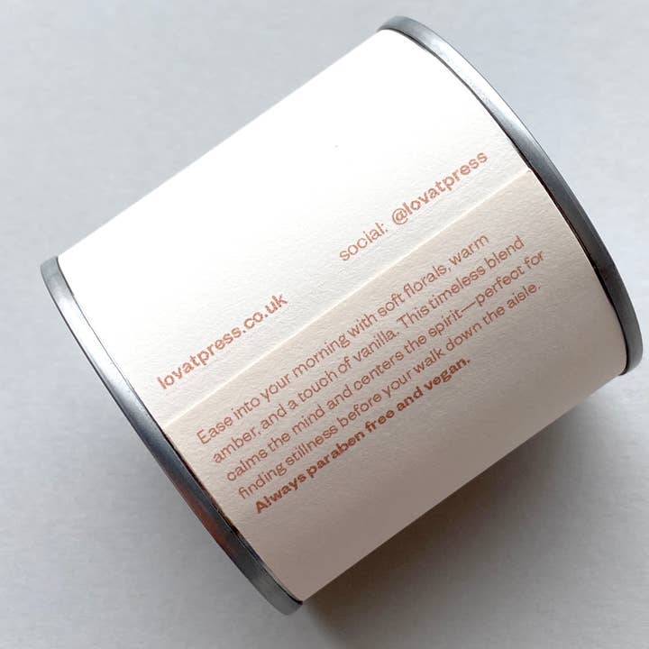 Lovat Press - Wholesale Travel Candles - To have and to hold wedding day soy wax candle tin 2