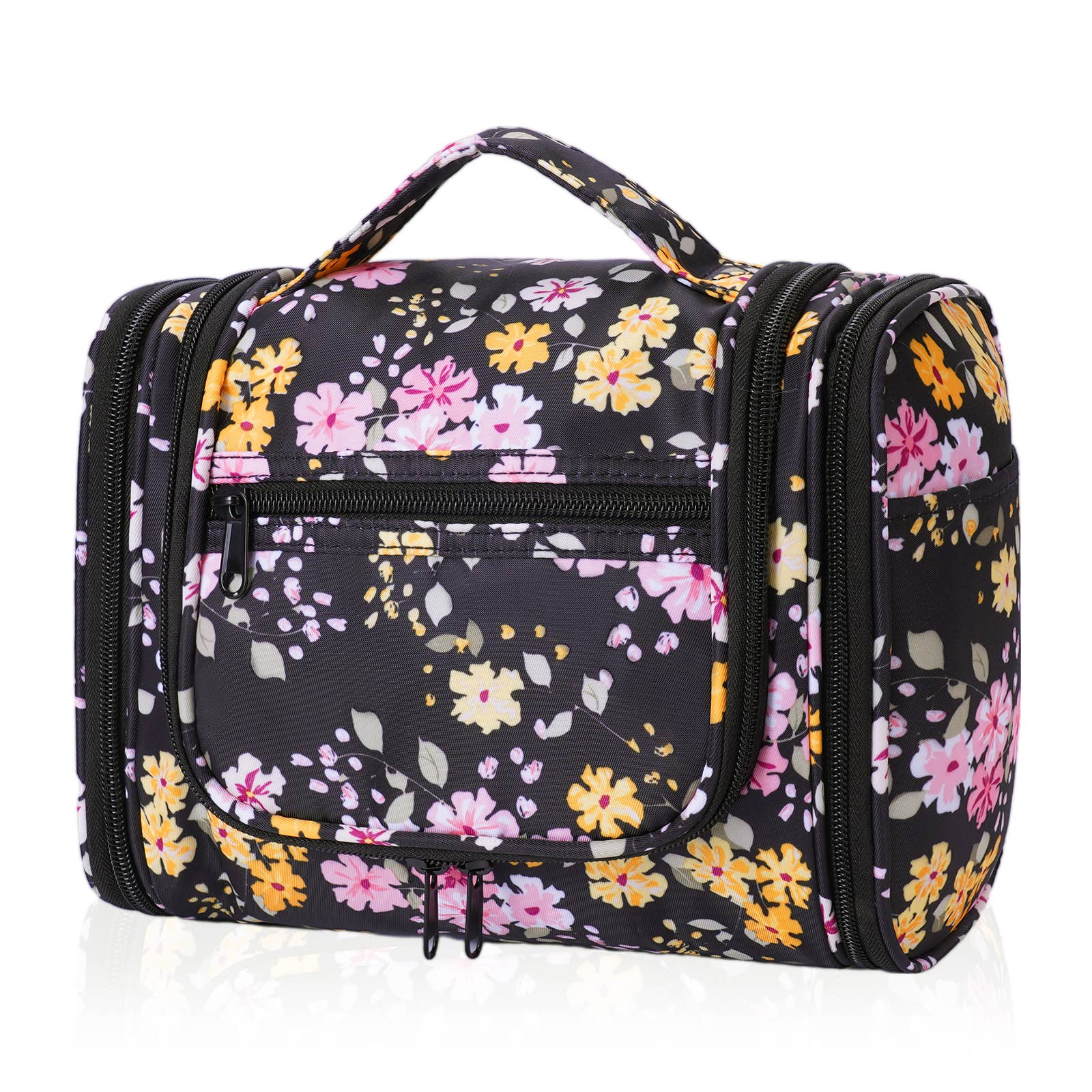 wandf - Wholesale Toiletry Bag - Women's - Versatile Hanging Cosmetic Bag with Floral Design for Travel12